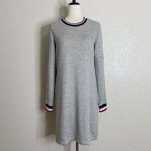 NWT Sol Angeles Flag Roma Heather Gray Sweater Dress, Sz Large